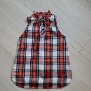 J Crew Sleeveless Plaid Top!!!